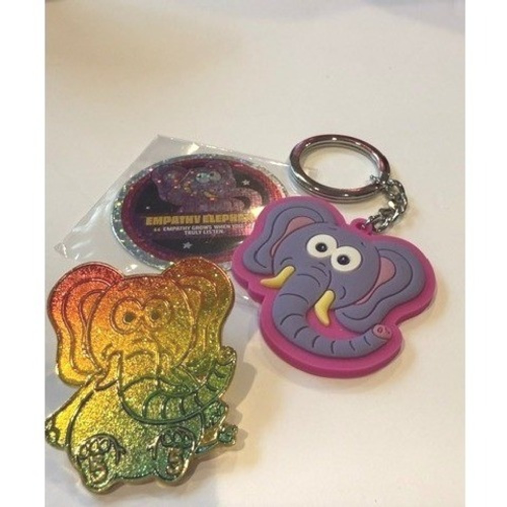 VeeFriends Empathy Elephant Rainbow New year You Pin 199 Keychain Signed Set